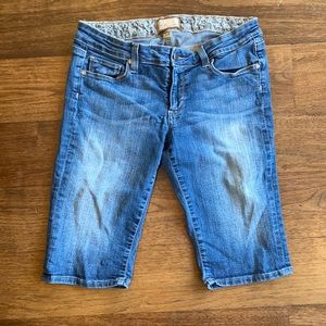 Paige denim shorts, size 28